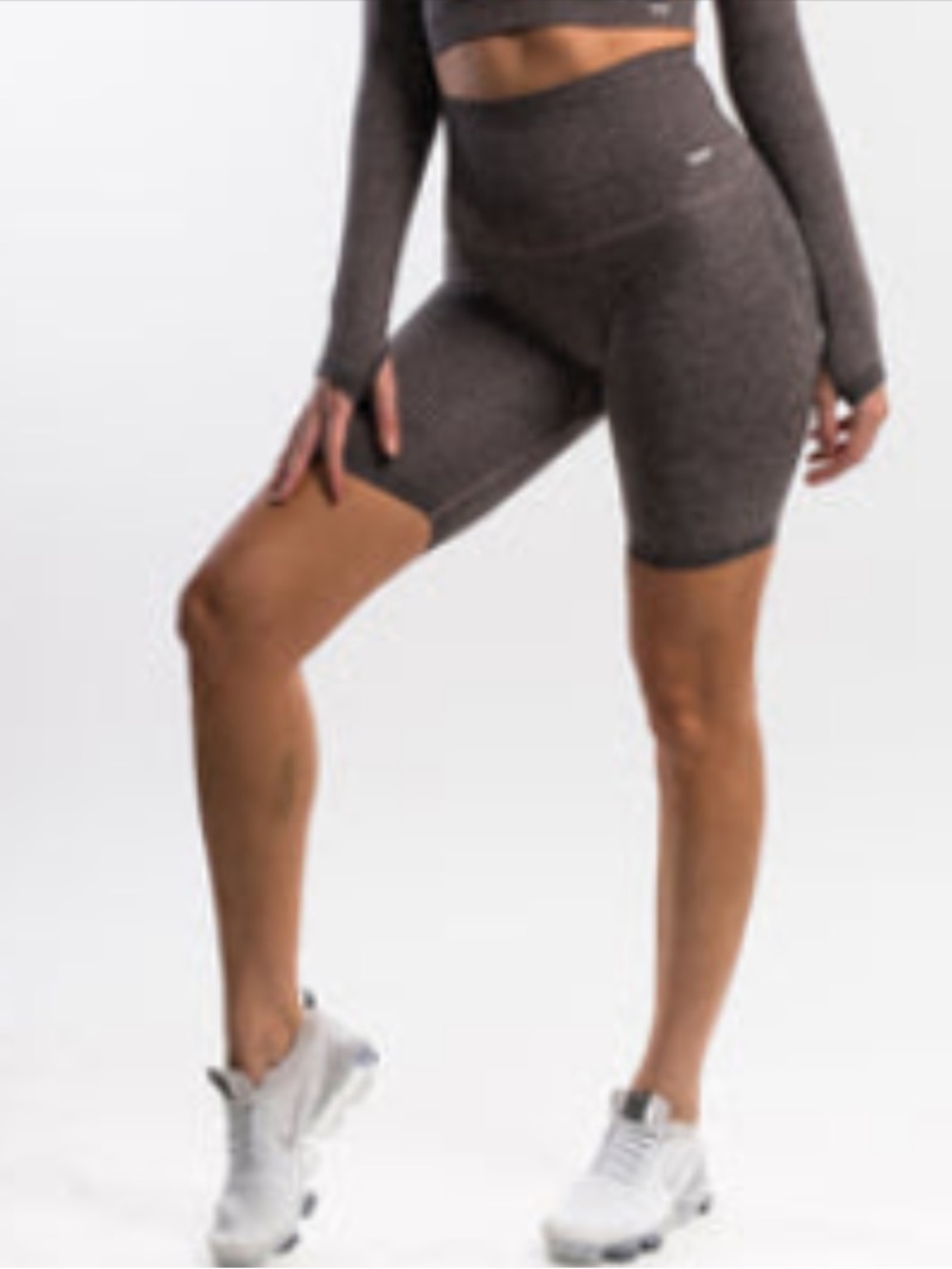 ECHT Seamless Sensory Shorts in Bark (Brown) Size Large